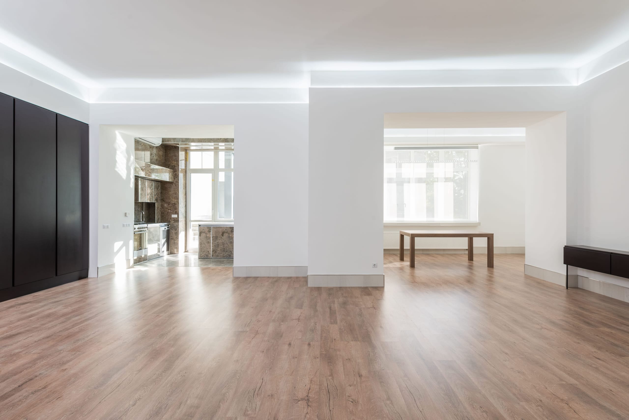Interno moderno appena ristrutturato